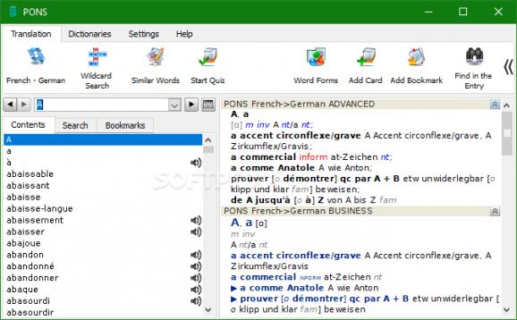 PONS Dictionary French - German Premium screenshot