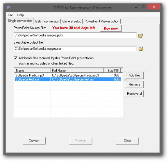 PPTX to Screensaver Converter screenshot