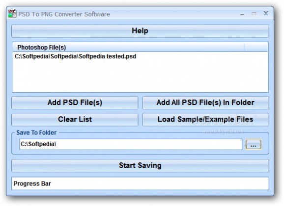 PSD To PNG Converter Software screenshot