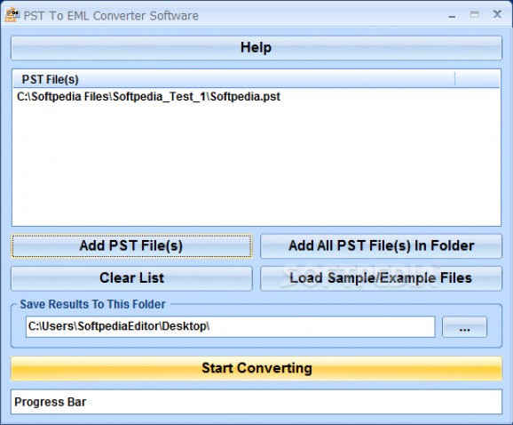 PST To EML Converter Software screenshot