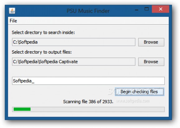 PSU Music Finder screenshot