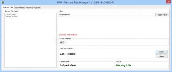 PTM - Personal Task Manager screenshot