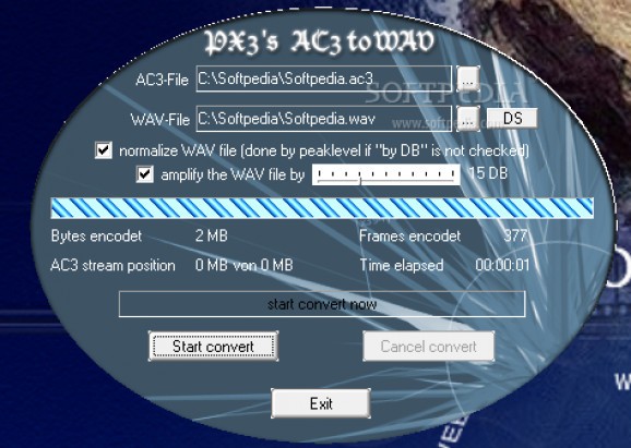 PX3's AC3 to WAV screenshot