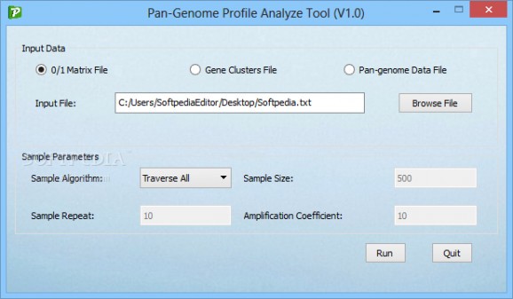 Pan-Genome Profile Analyze Tool screenshot