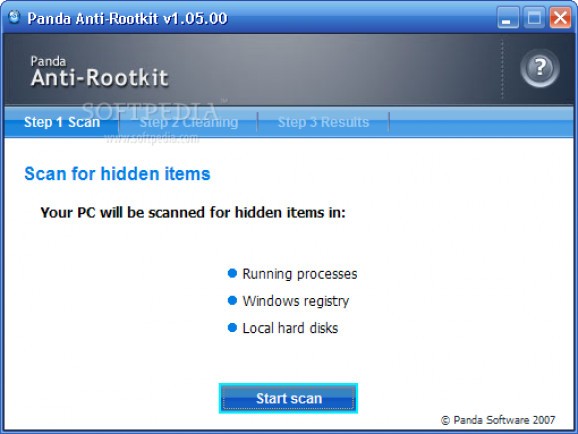 Panda Anti-Rootkit screenshot