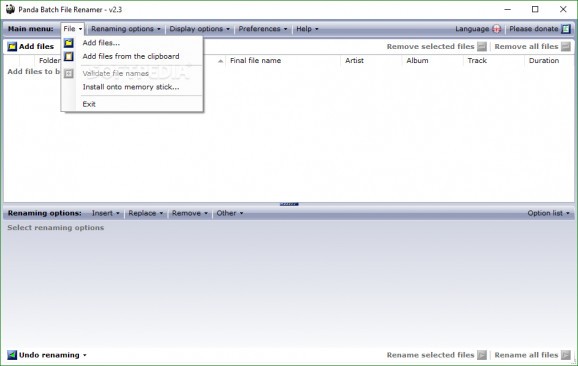 Panda Batch File Renamer screenshot