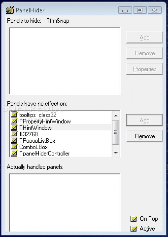 PanelHider screenshot