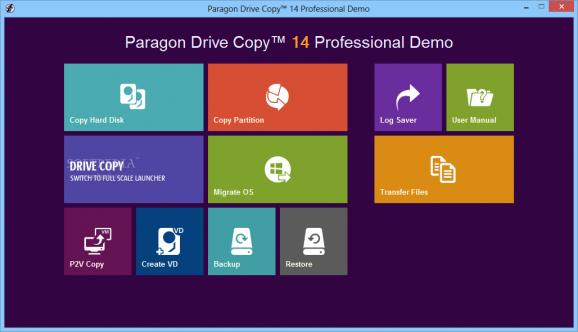 Paragon Drive Copy Professional screenshot