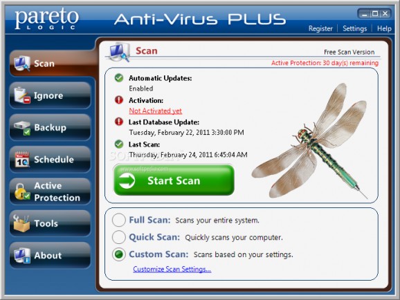 ParetoLogic Anti-Virus PLUS screenshot