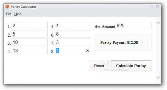 Parlay Calculator screenshot