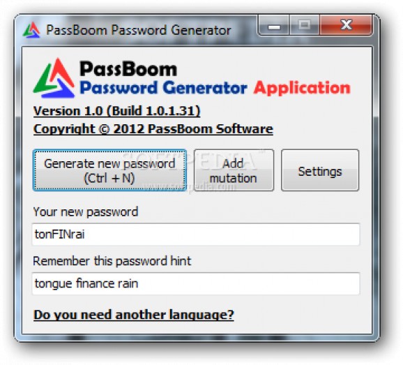 PassBoom Password Generator screenshot