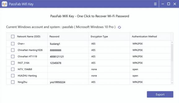 PassFab Wifi Key screenshot