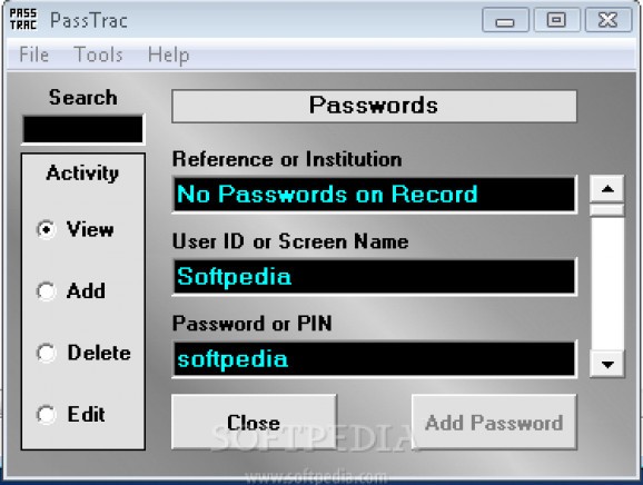 Passtrac screenshot