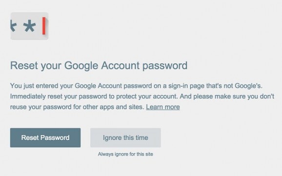 Password Alert for Chrome screenshot