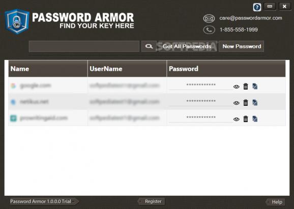 Password Armor screenshot