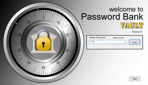 Password Bank Vault screenshot