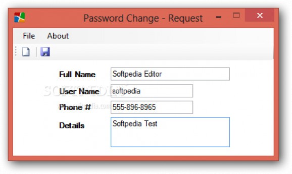 Password Change screenshot