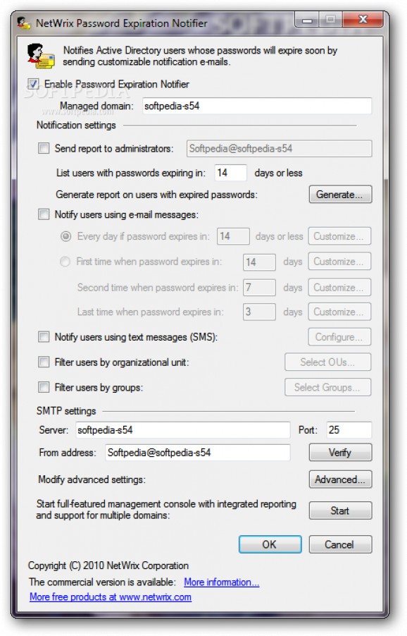 Password Expiration Notifier screenshot