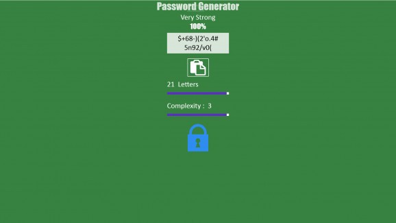 Password Generator BW screenshot