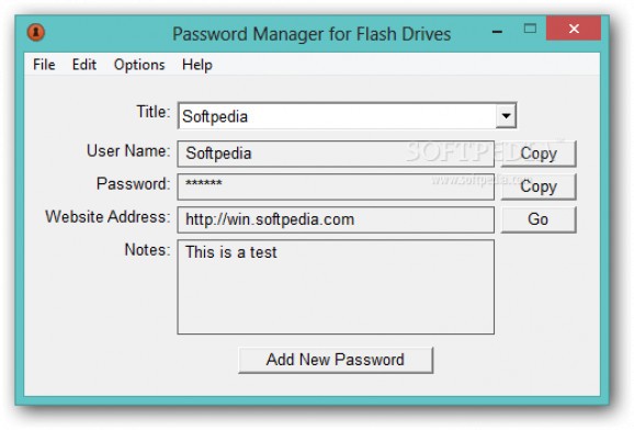 Password Manager for Flash Drives screenshot