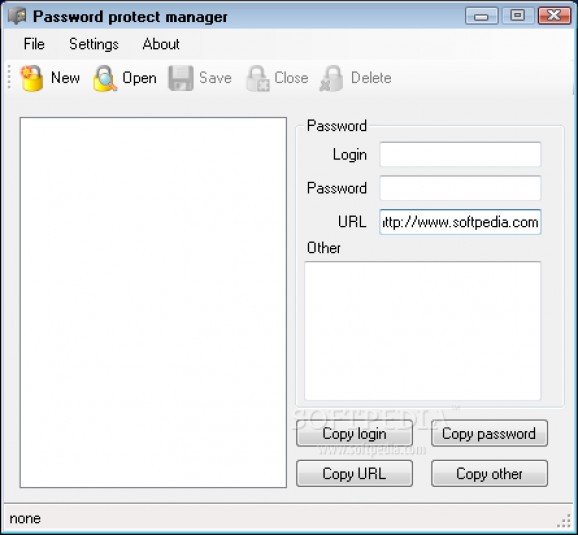 Password Protect Manager screenshot