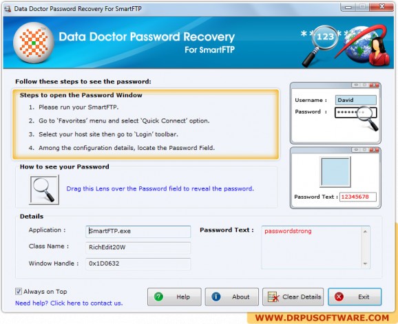 Password Recovery Software For SmartFTP screenshot