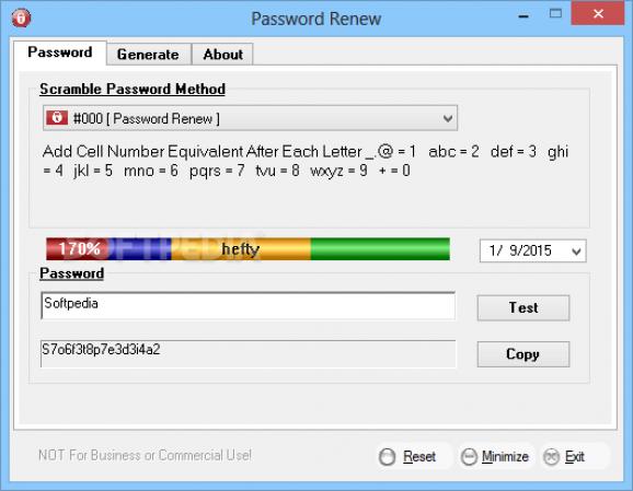 Password Renew screenshot