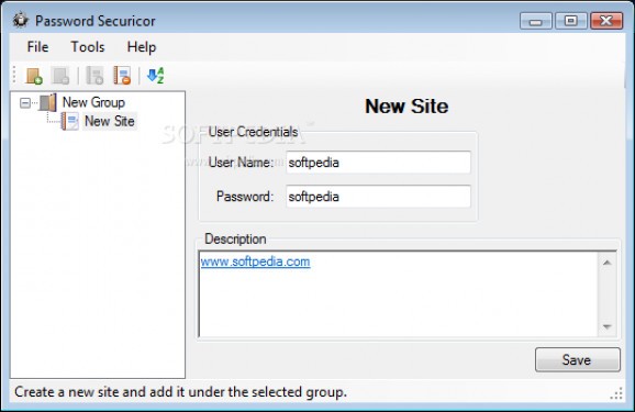 Password Securicor screenshot