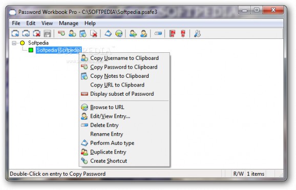 Password Workbook Pro screenshot