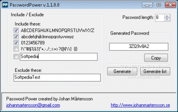 PasswordPower screenshot