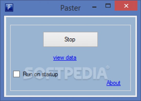 Paster screenshot