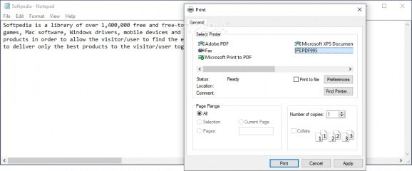 Pdf995 Printer Driver screenshot