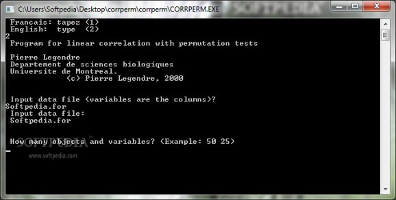 Pearson correlation coefficient matrix screenshot