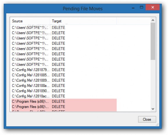 Pending File Moves screenshot