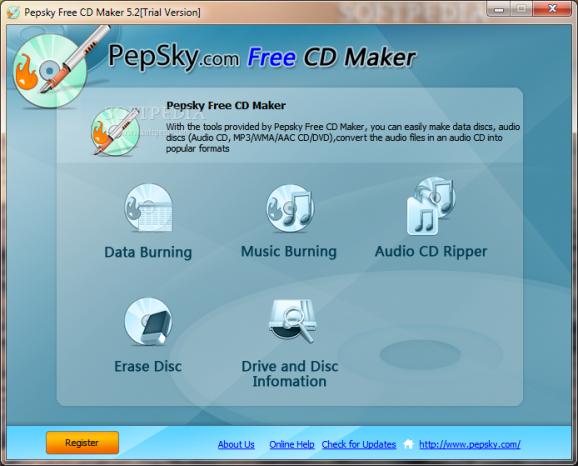 Pepsky Free CD Maker screenshot