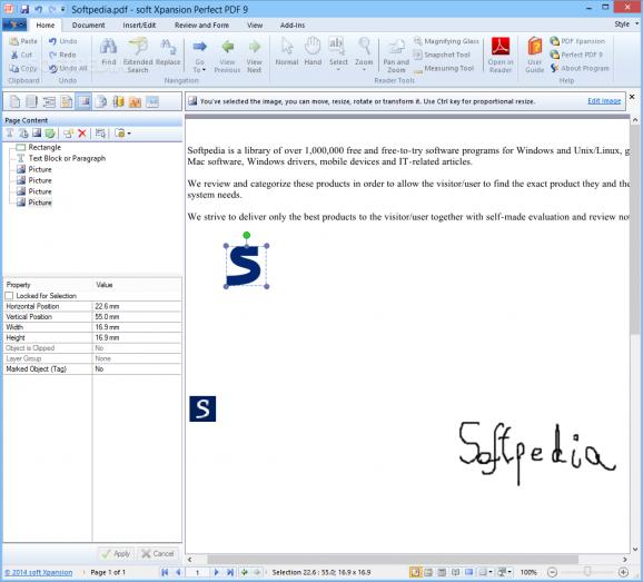 soft Xpansion Perfect PDF Editor screenshot