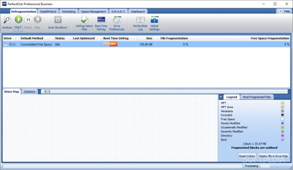 PerfectDisk Professional Business screenshot