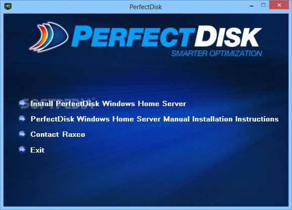 PerfectDisk for Windows Home Server screenshot