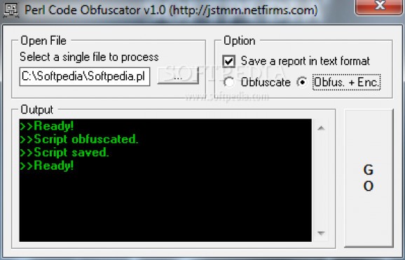 Perl Code Obfuscator screenshot