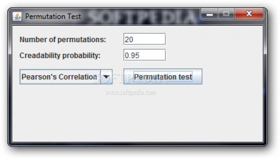 Permutation Test screenshot