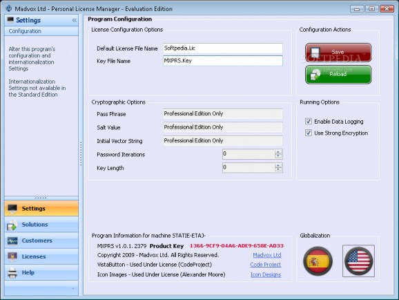Personal License Manager screenshot