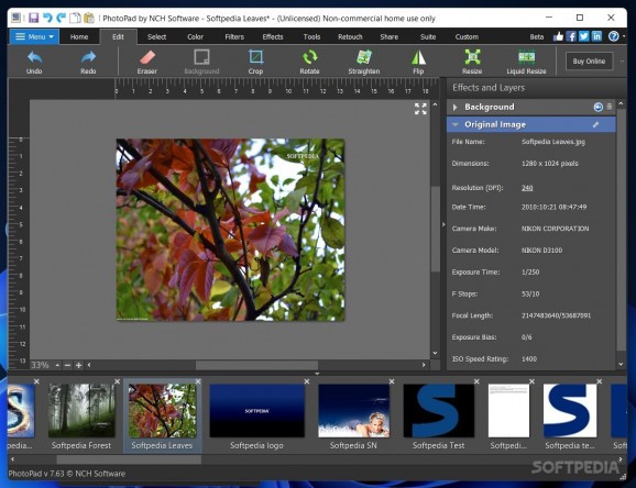 PhotoPad Photo and Image Editor screenshot