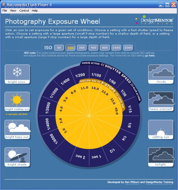 Photography Exposure Wheel screenshot