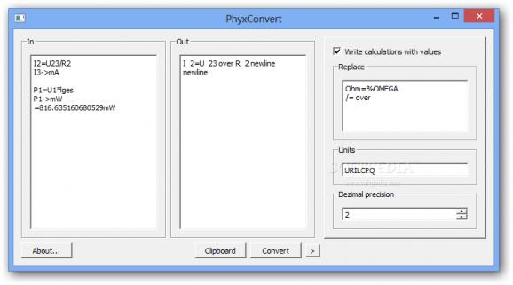 PhyxConvert screenshot