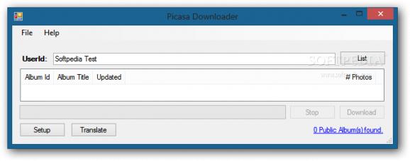 Picasa Downloader screenshot