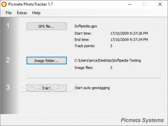 Picmeta PhotoTracker screenshot
