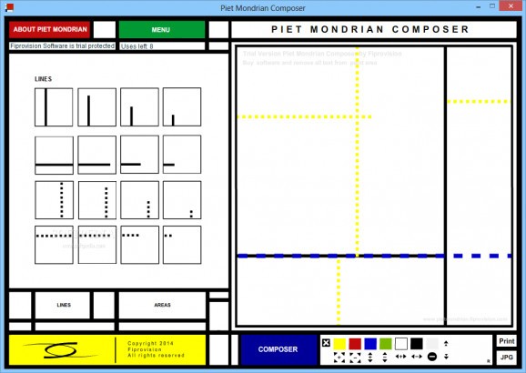 Piet Mondrian Composer screenshot
