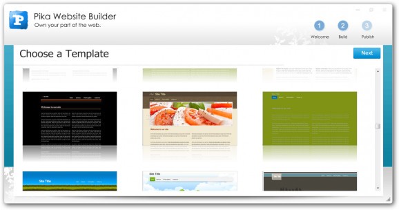 Pika Website Builder screenshot
