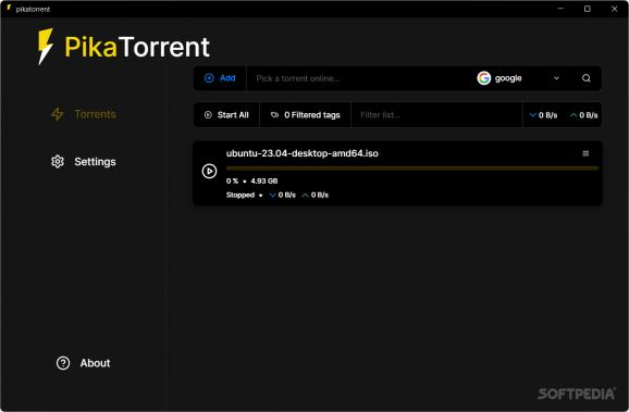 PikaTorrent screenshot