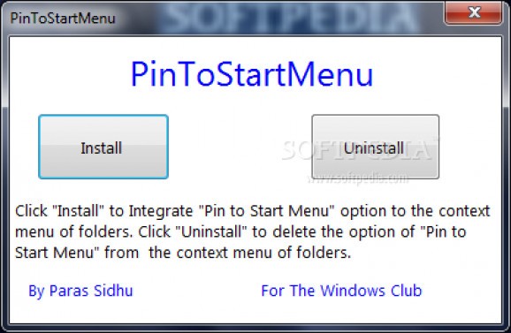 PinToStartMenu screenshot